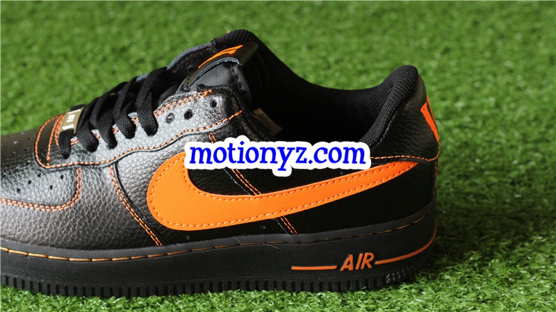 Special Field vlone X Air Force 1 Low Black Orange